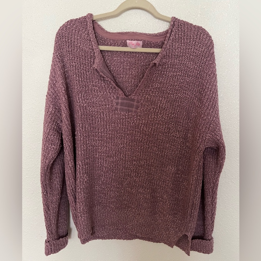 Pink Lily Sweater